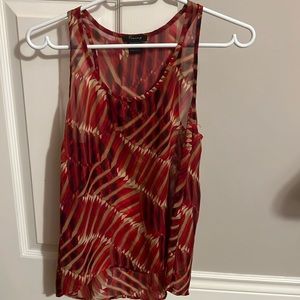 Sheer tank dress top